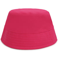 Bob en sergé avec vignette tissée siglée - Fuchsia