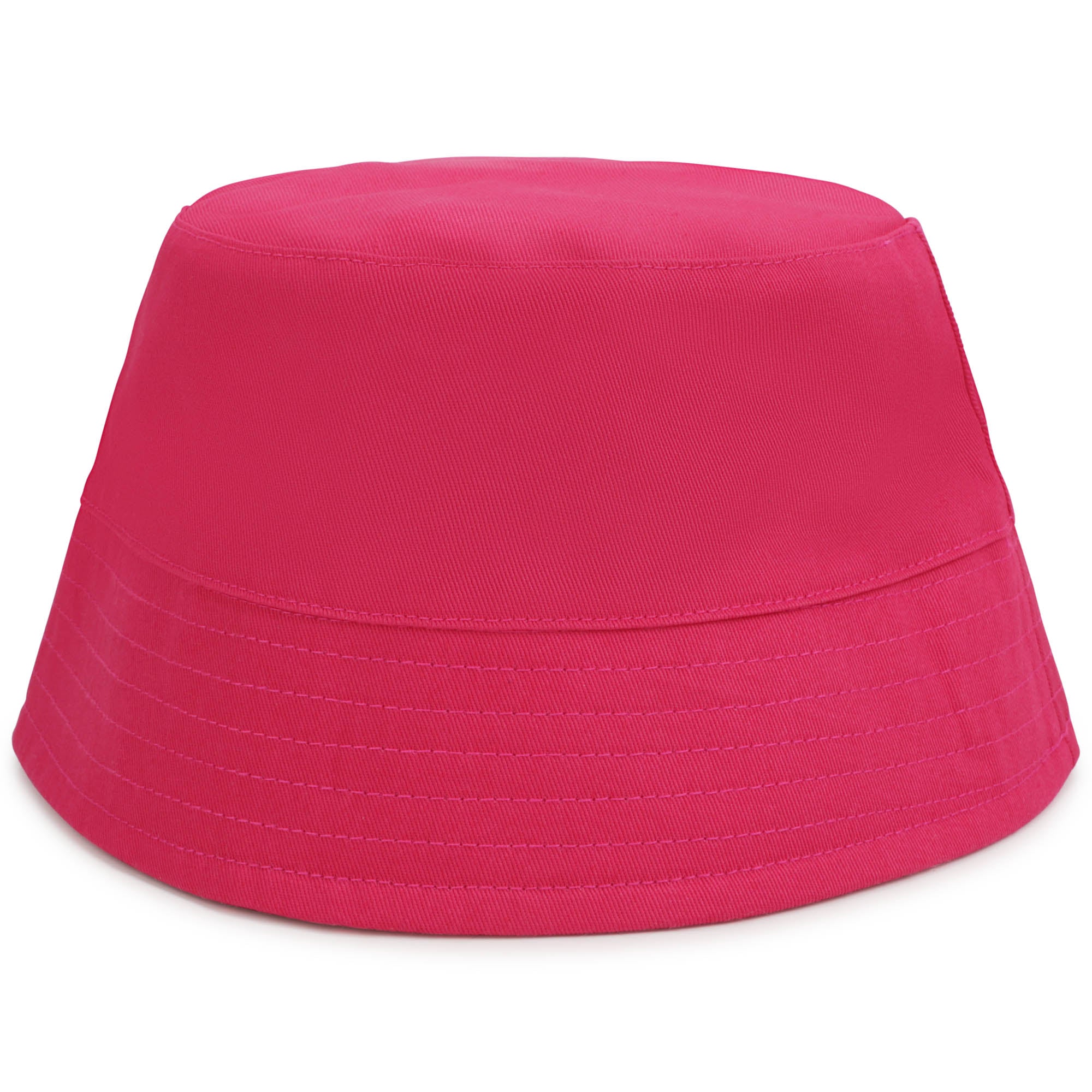 Bob en sergé avec vignette tissée siglée - Fuchsia