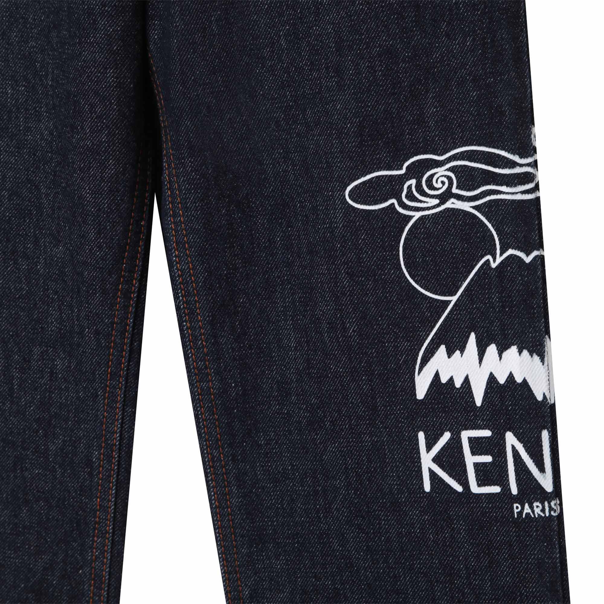 Denim dungarees - Slate Blue