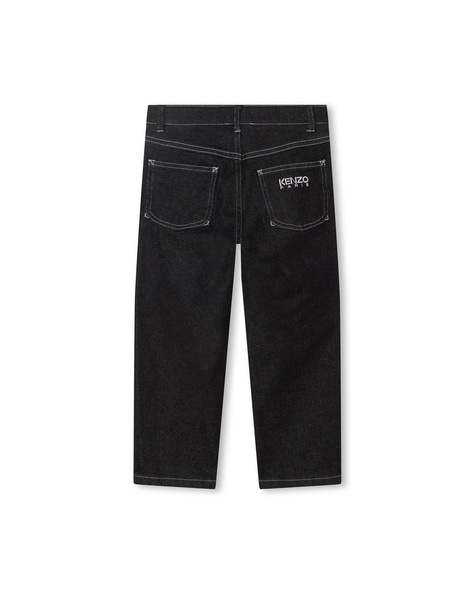 Pantalon denim en coton - Denim black