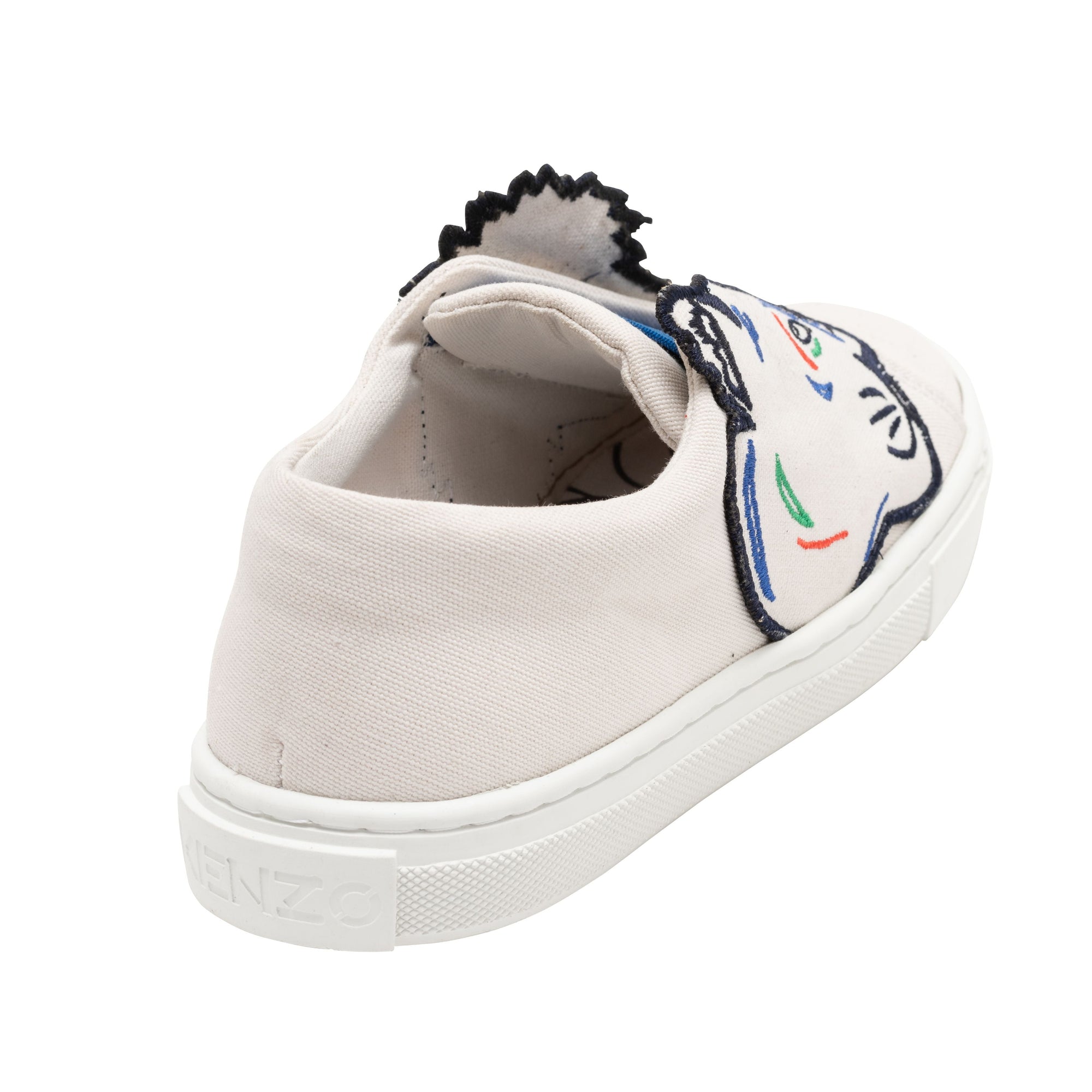 Sneakers élastiquées en toile de coton - Ivoire