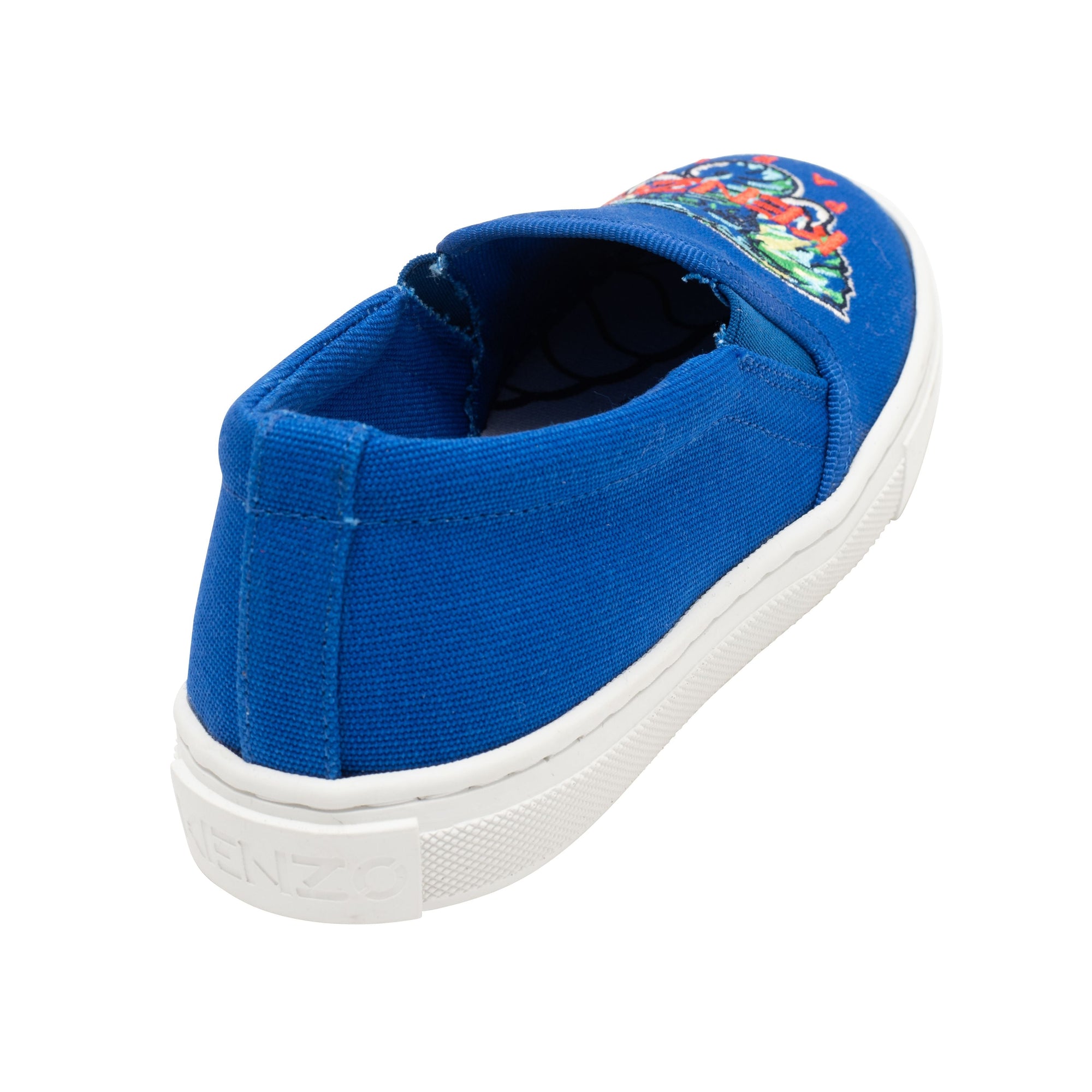 Cotton canvas trainers - Wave blue