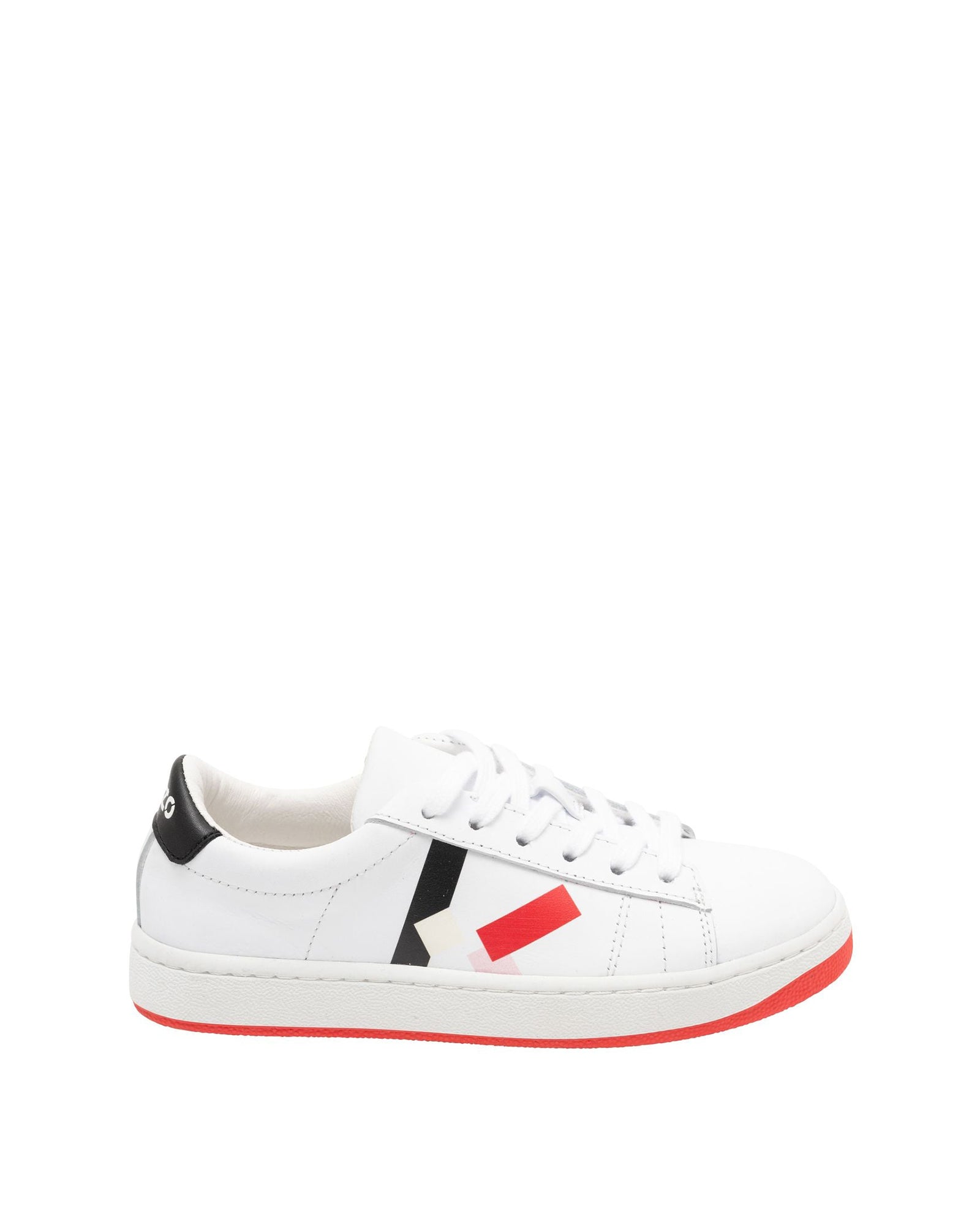 Sneakers à lacets en cuir - Blanc