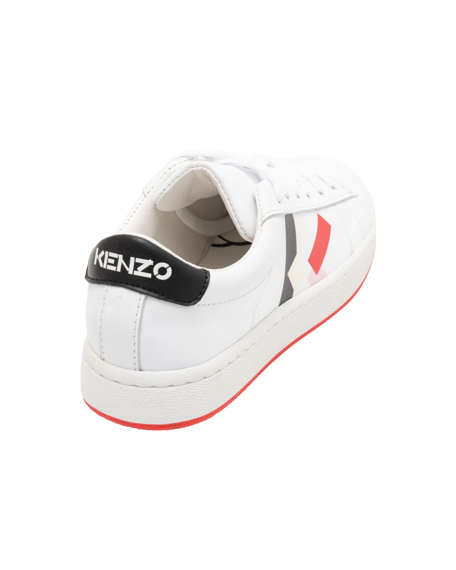 Sneakers à lacets en cuir - Blanc