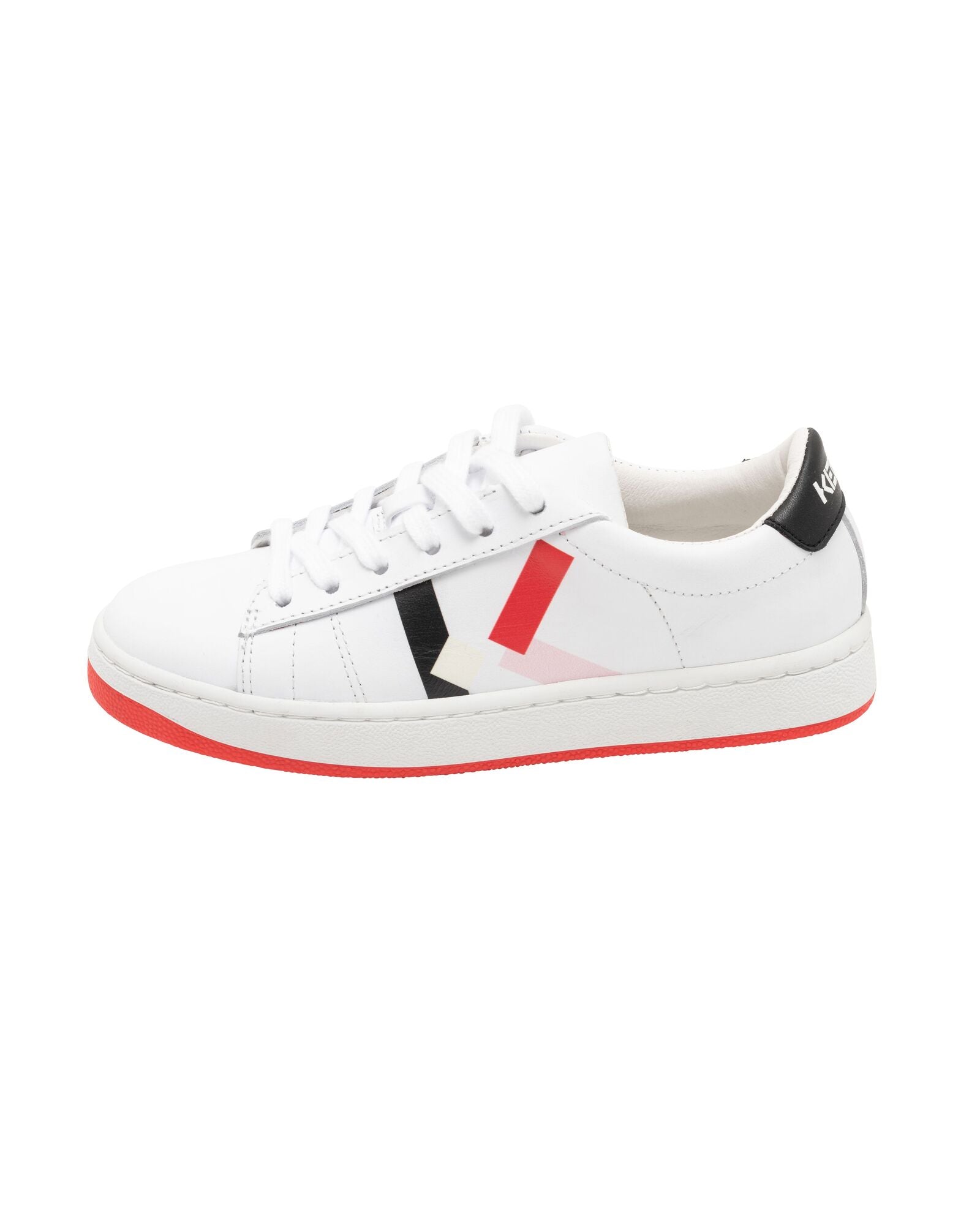 Sneakers à lacets en cuir - Blanc