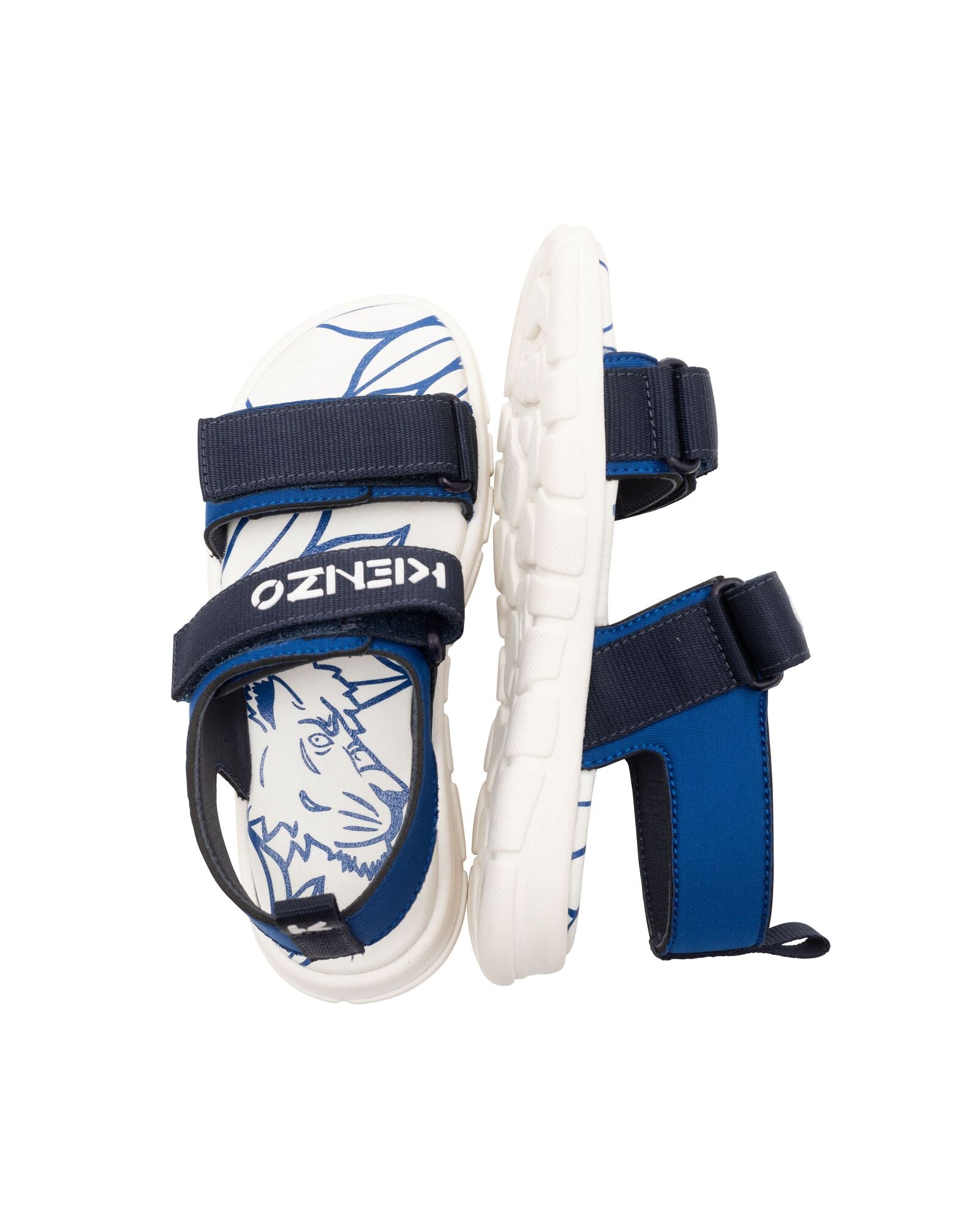 Sandales à fermeture velcro - Wave Blue