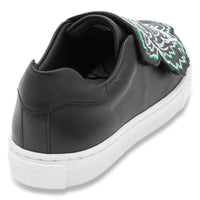 Baskets fermeture velcro en cuir - Black