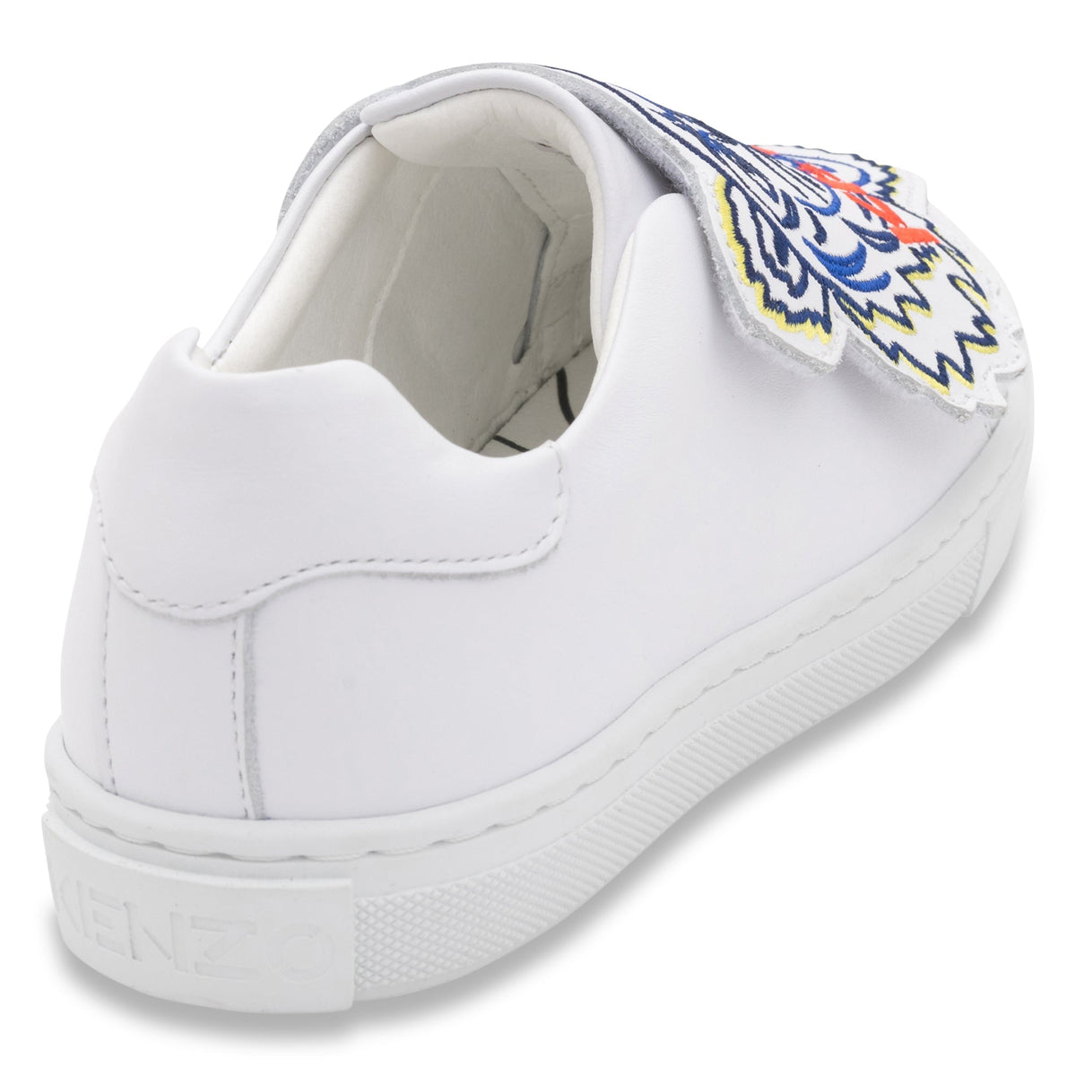 Baskets fermeture velcro en cuir - Blanc