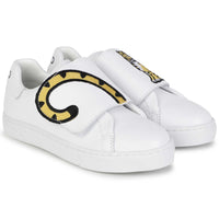 Baskets à fermeture velcro en cuir - Blanc