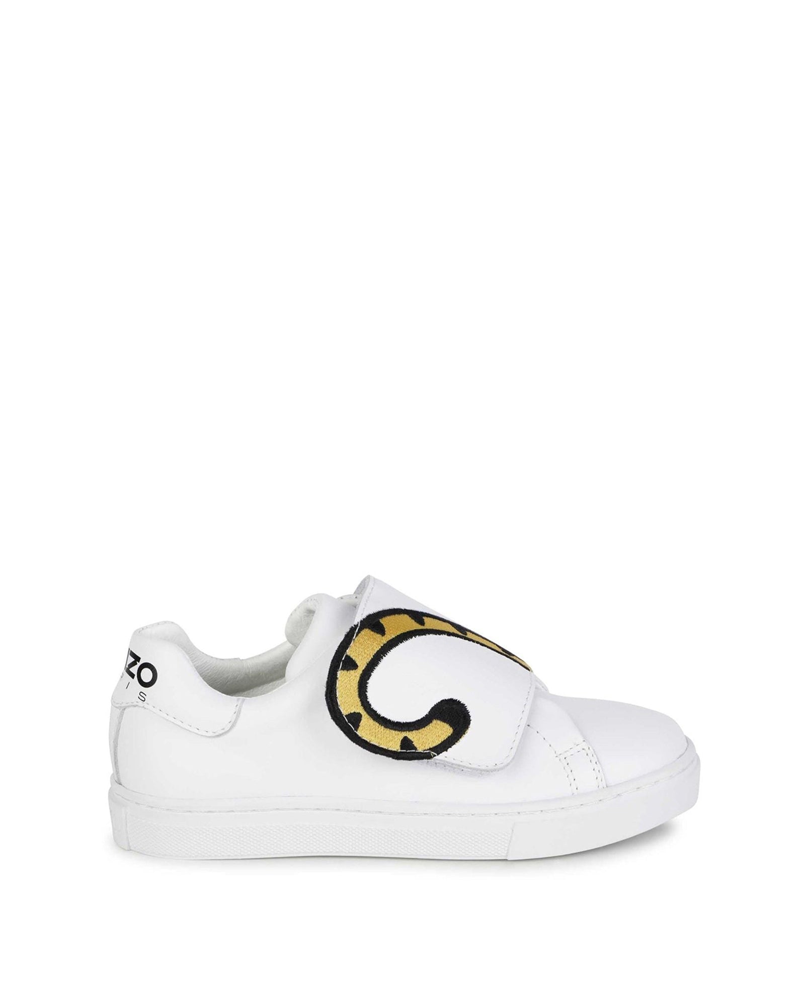 Baskets à fermeture velcro en cuir - Blanc