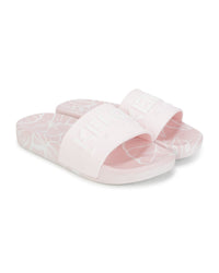 Claquettes embossées - Rose Pink