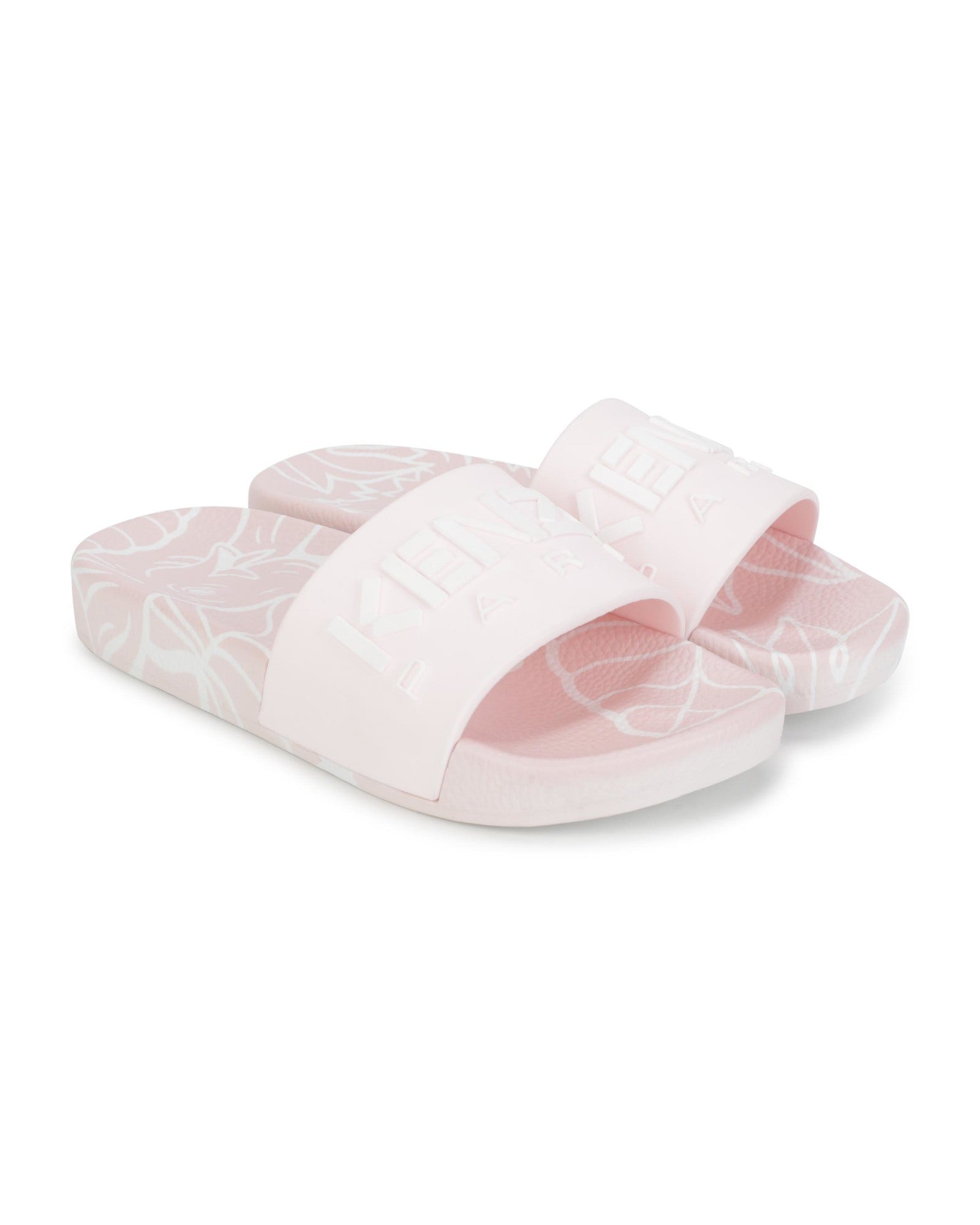 Mules embossées - Rose Pink