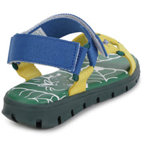 Sandales avec bandes gros grain bicolores - Thuya