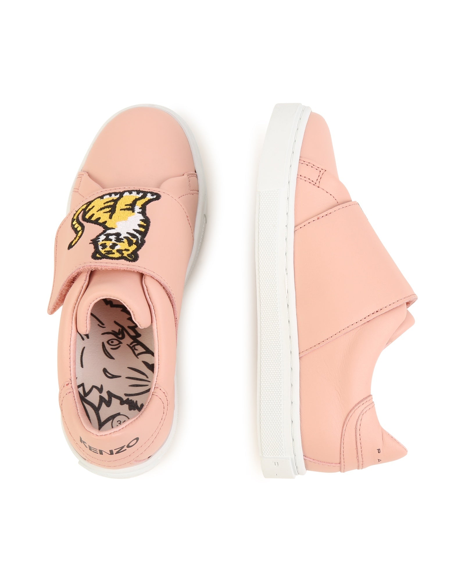 Sneakers en cuir - Nude
