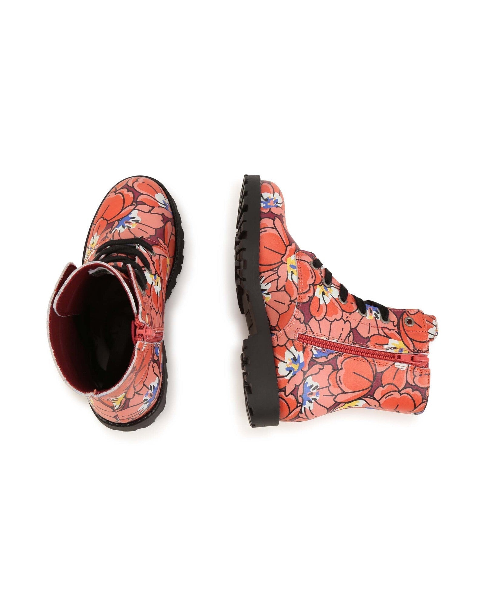 Bottines en cuir - Red Currant
