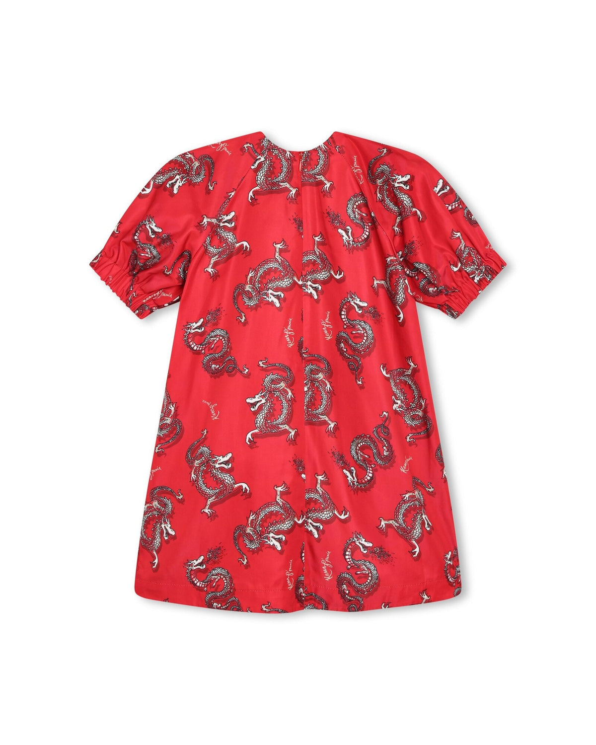 Robe à manches ballons - Piment