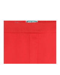 Pantalon à badge brodé en coton - Piment