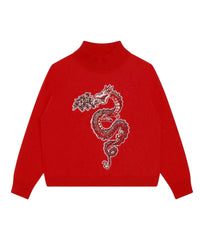 Pull avec logo en coton - Piment