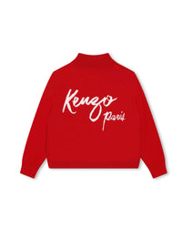 Pull avec logo en coton - Piment