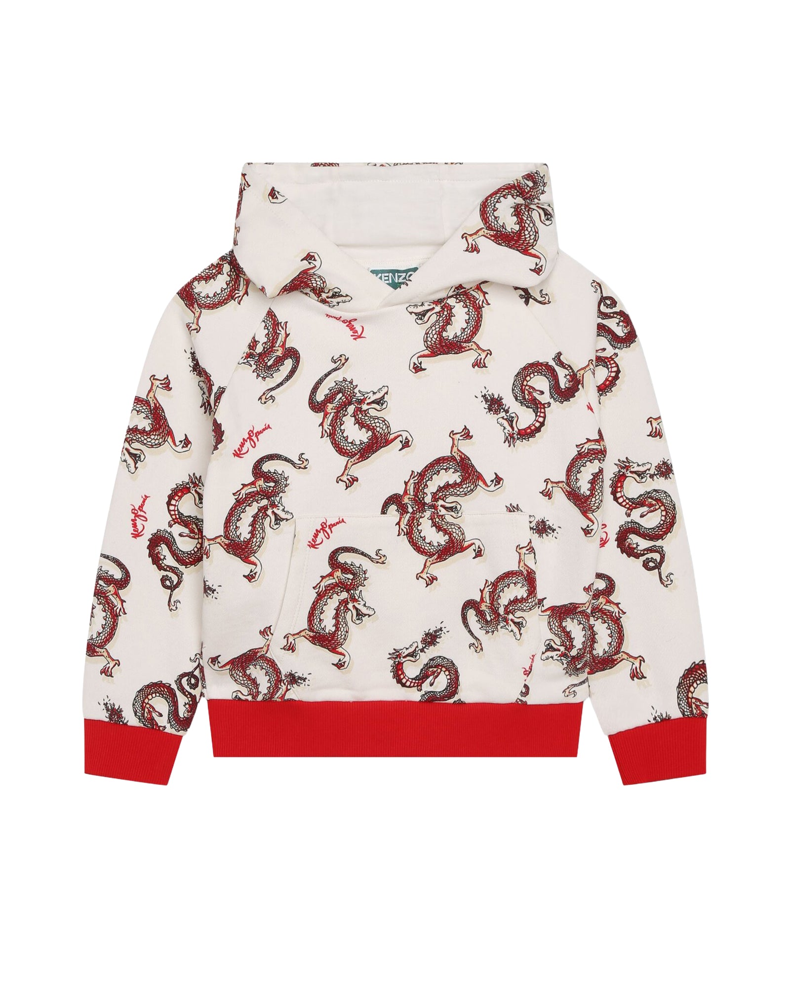 Sweat à capuche avec logo en coton - Rice