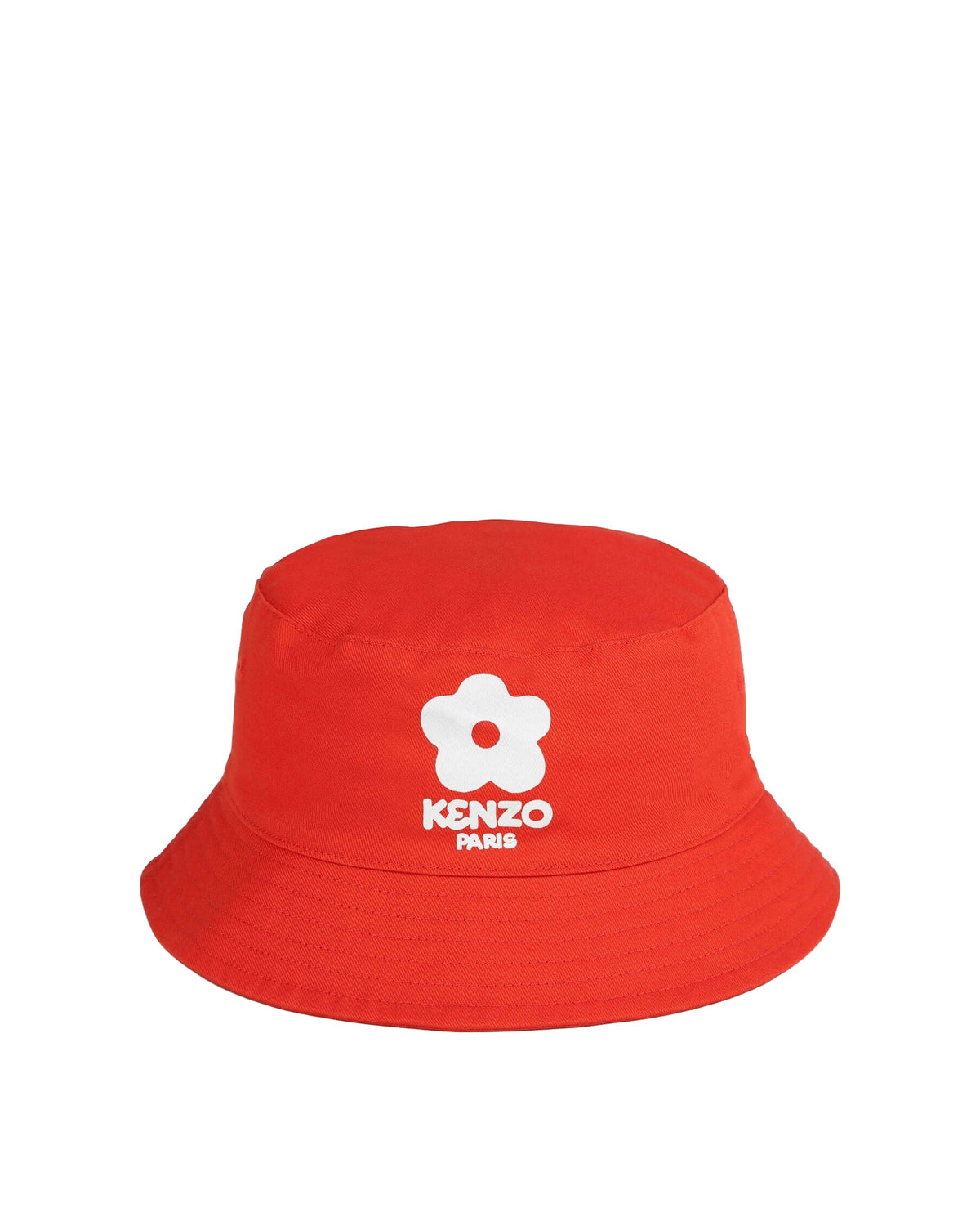 Bob imprimé en coton - Rouge Vermillon