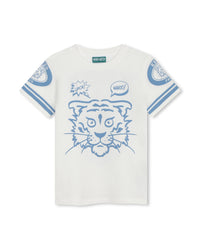 T-shirt à imprimés siglé - Ivoire