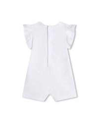 Combi-short en coton - Blanc