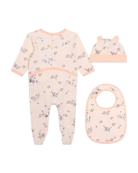 Ensemble pyjama bavoir et bonnet en coton - Delicacy