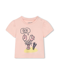 Ensemble t-shirt et short en coton - Veiled rose
