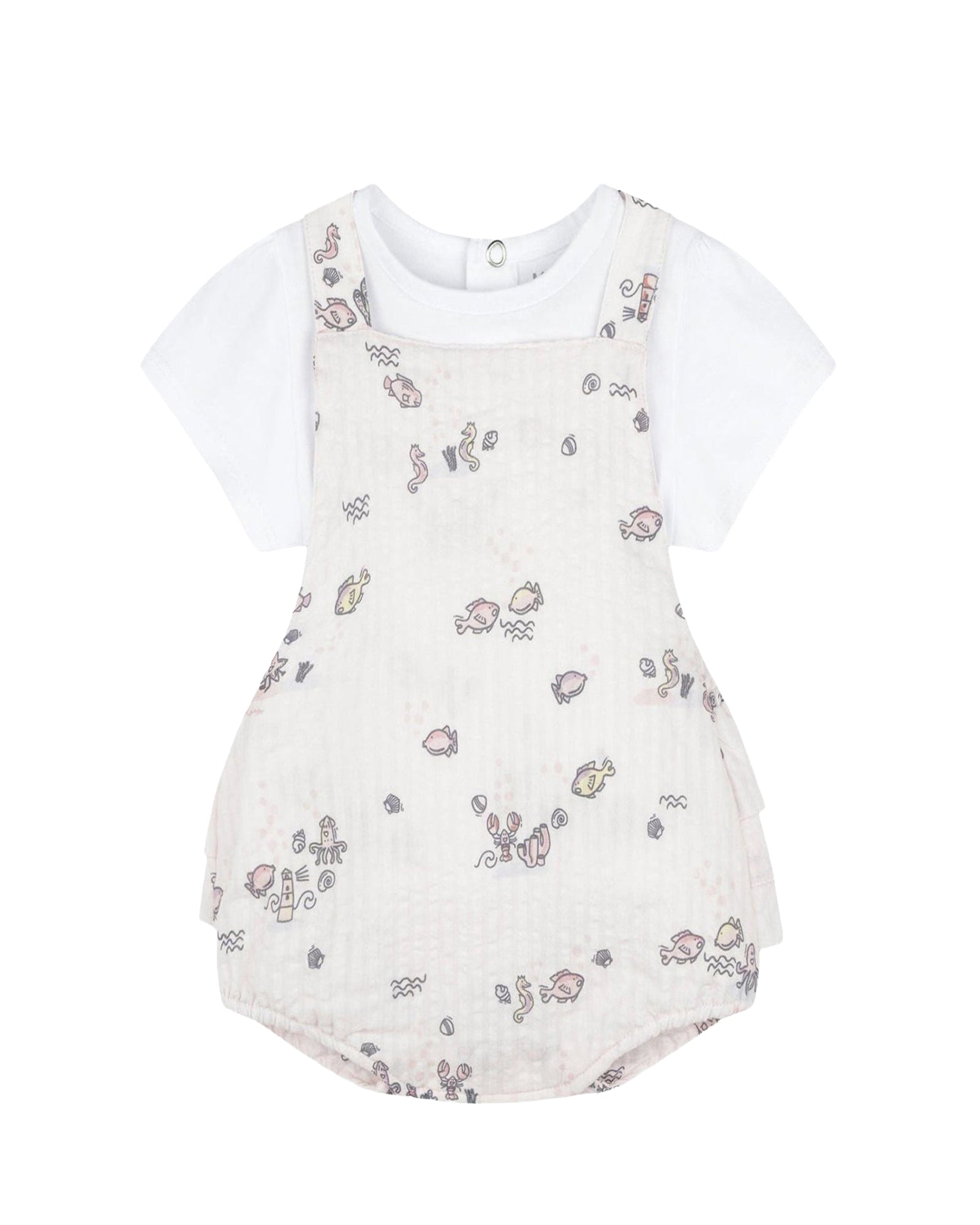 Ensemble combinaison et t-shirt en coton - Delicacy
