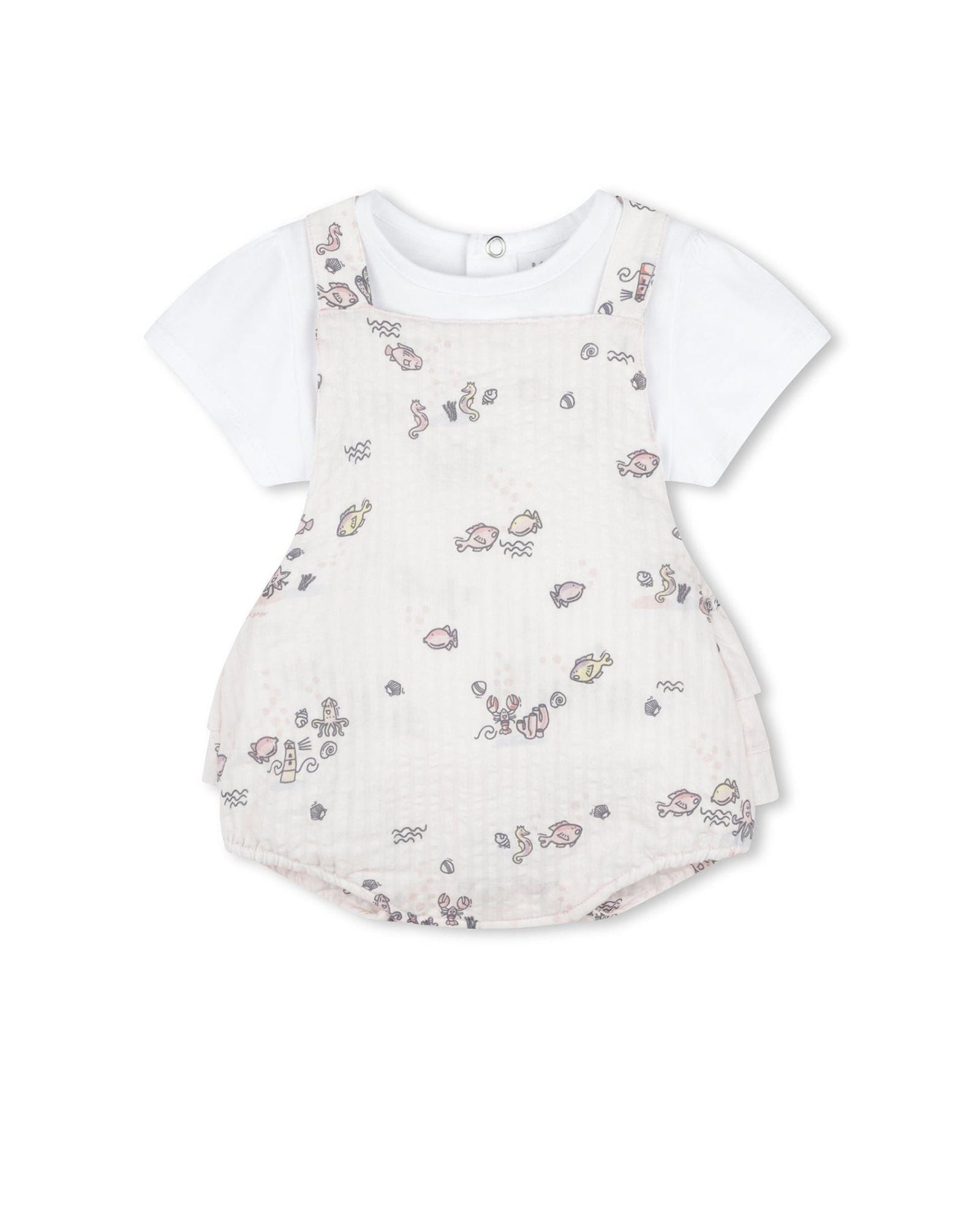 Ensemble combinaison et t-shirt en coton - Delicacy