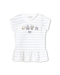 Ensemble robe et corsaire en coton - Blanc