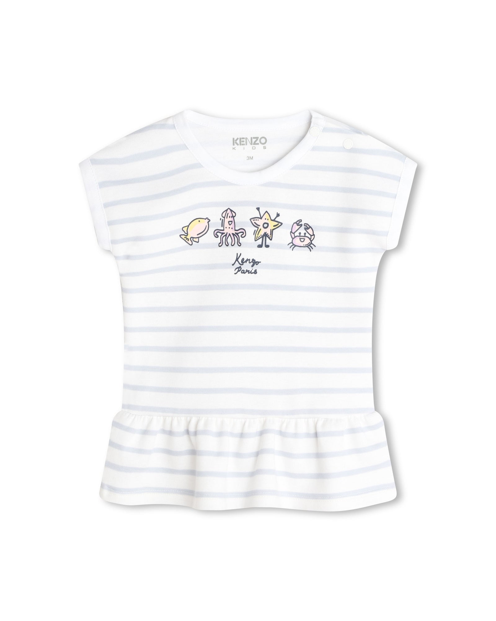 Ensemble robe et corsaire en coton - Blanc