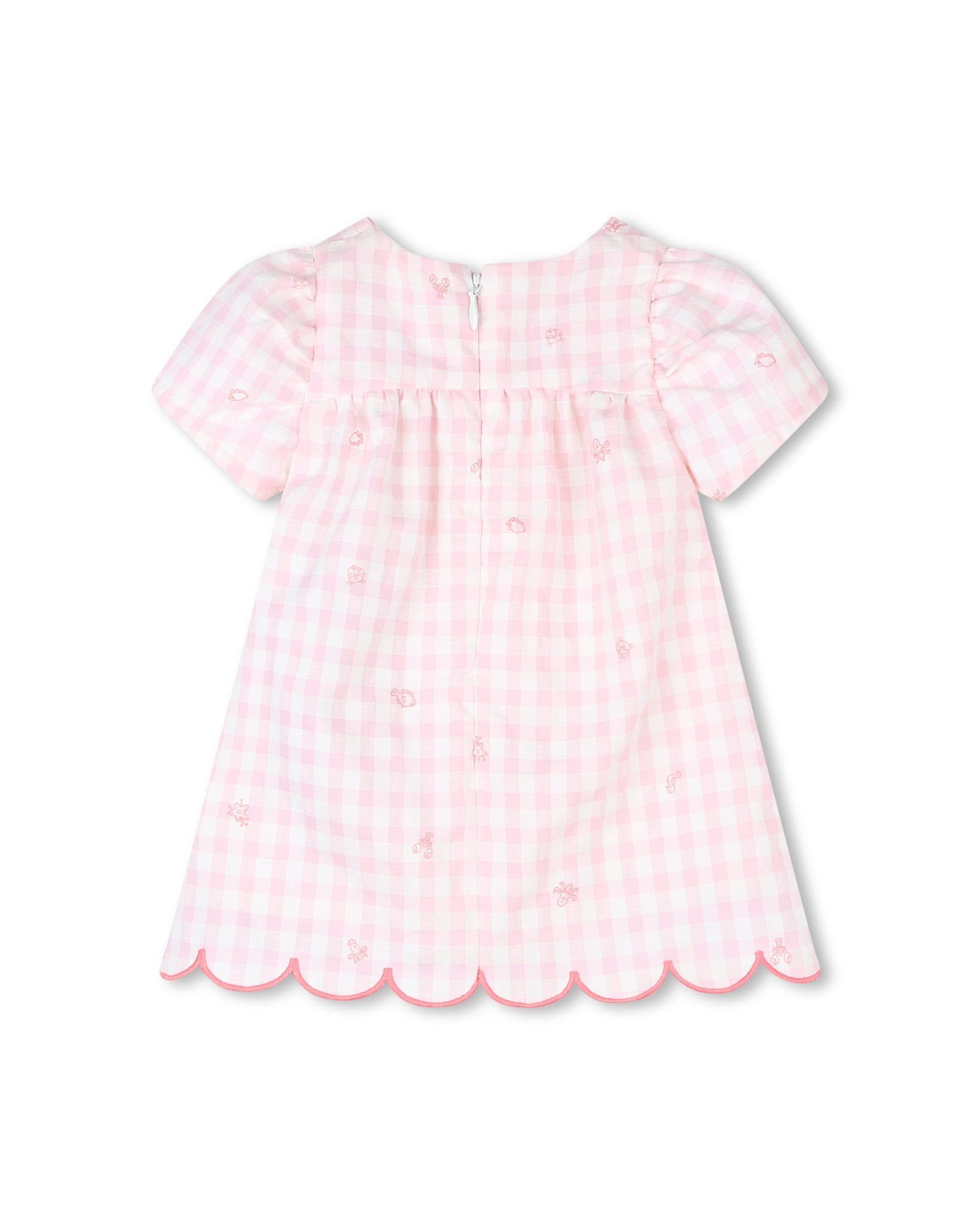 Cotton dress and panties set - Veiled pink