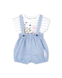 Ensemble bloomer et t-shirt en coton - Blanc