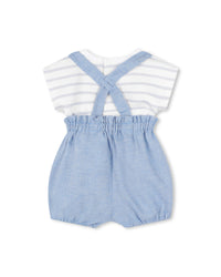 Ensemble bloomer et t-shirt en coton - Blanc