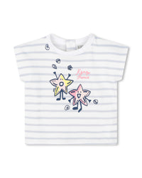 Ensemble bloomer et t-shirt en coton - Blanc