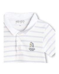 Combi-short en coton - Blanc