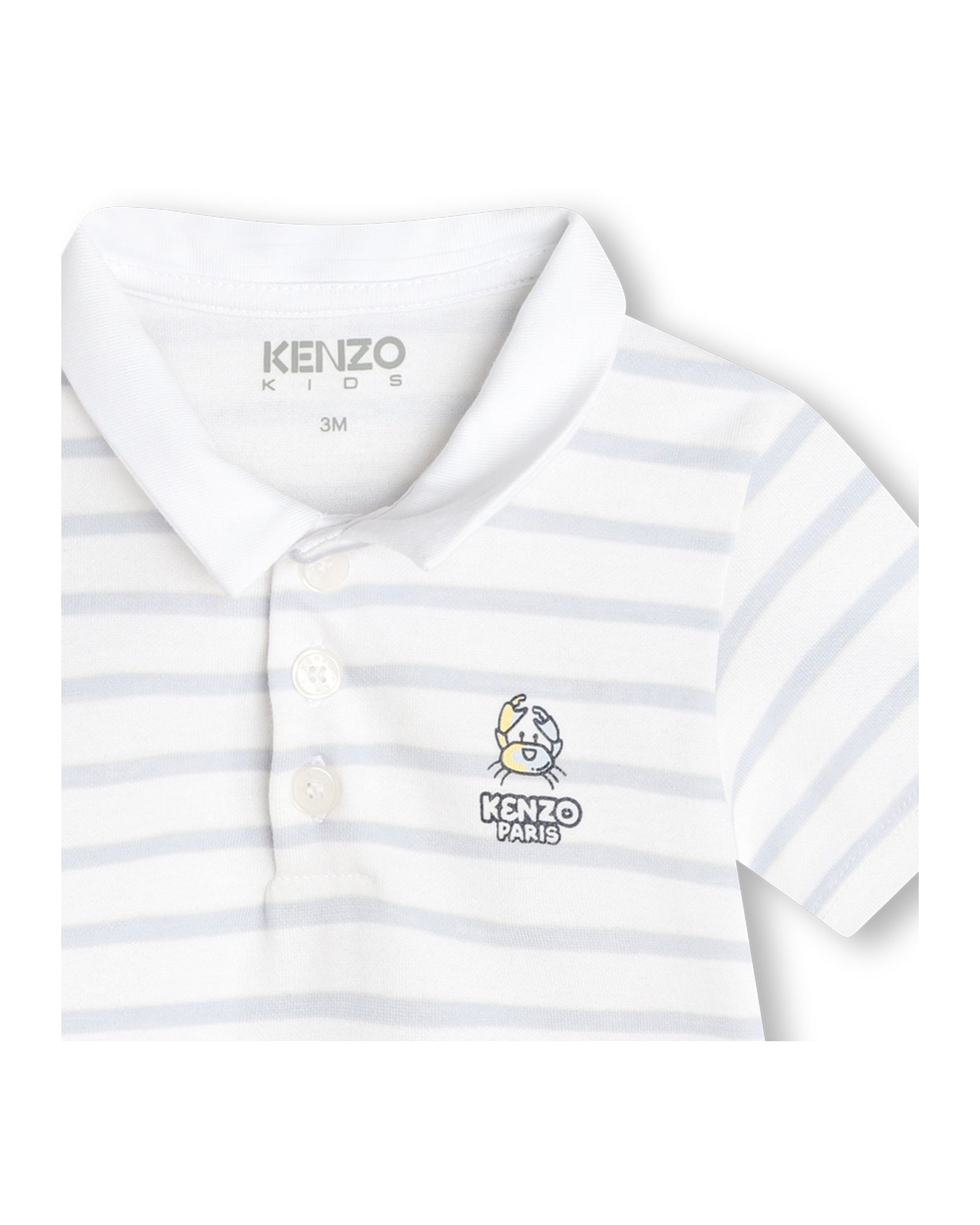 Combi-short en coton - Blanc
