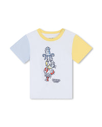 Ensemble t-shirt short et bob en coton - Blanc