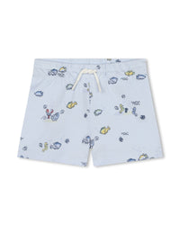 Ensemble t-shirt short et bob en coton - Blanc