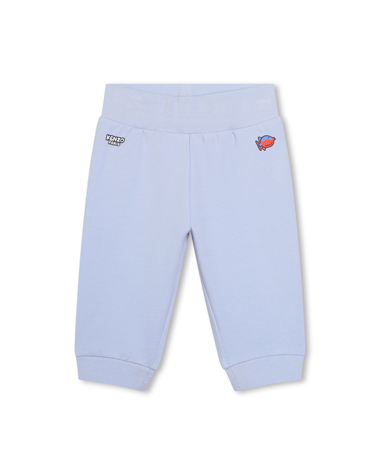 Cotton t-shirt and trousers set - Ciel