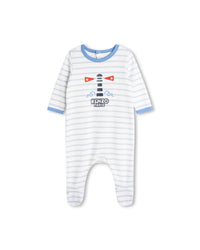 Pyjama avec logo en coton - Blanc
