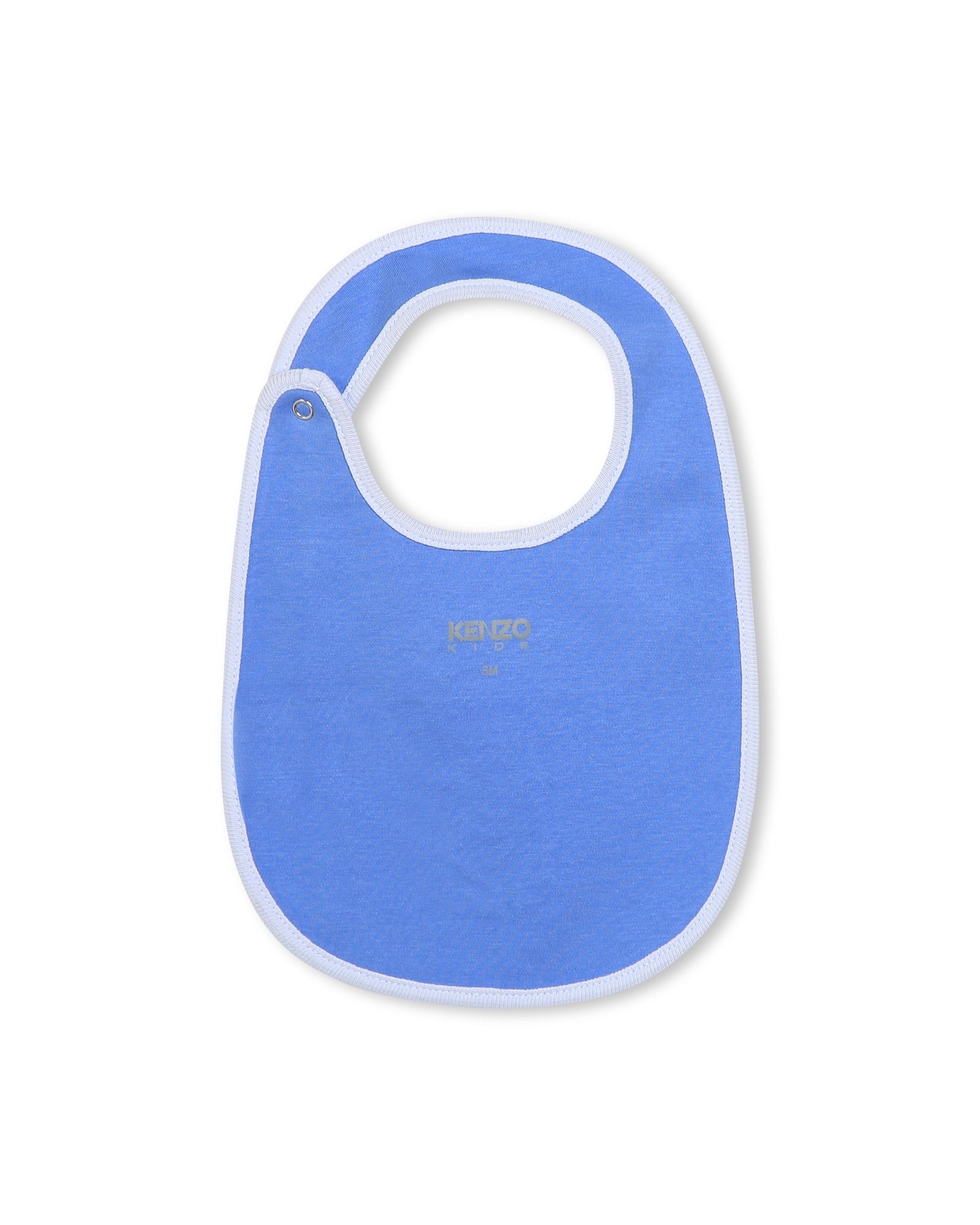 Ensemble pyjama bavoir et bonnet en coton - Airforce blue