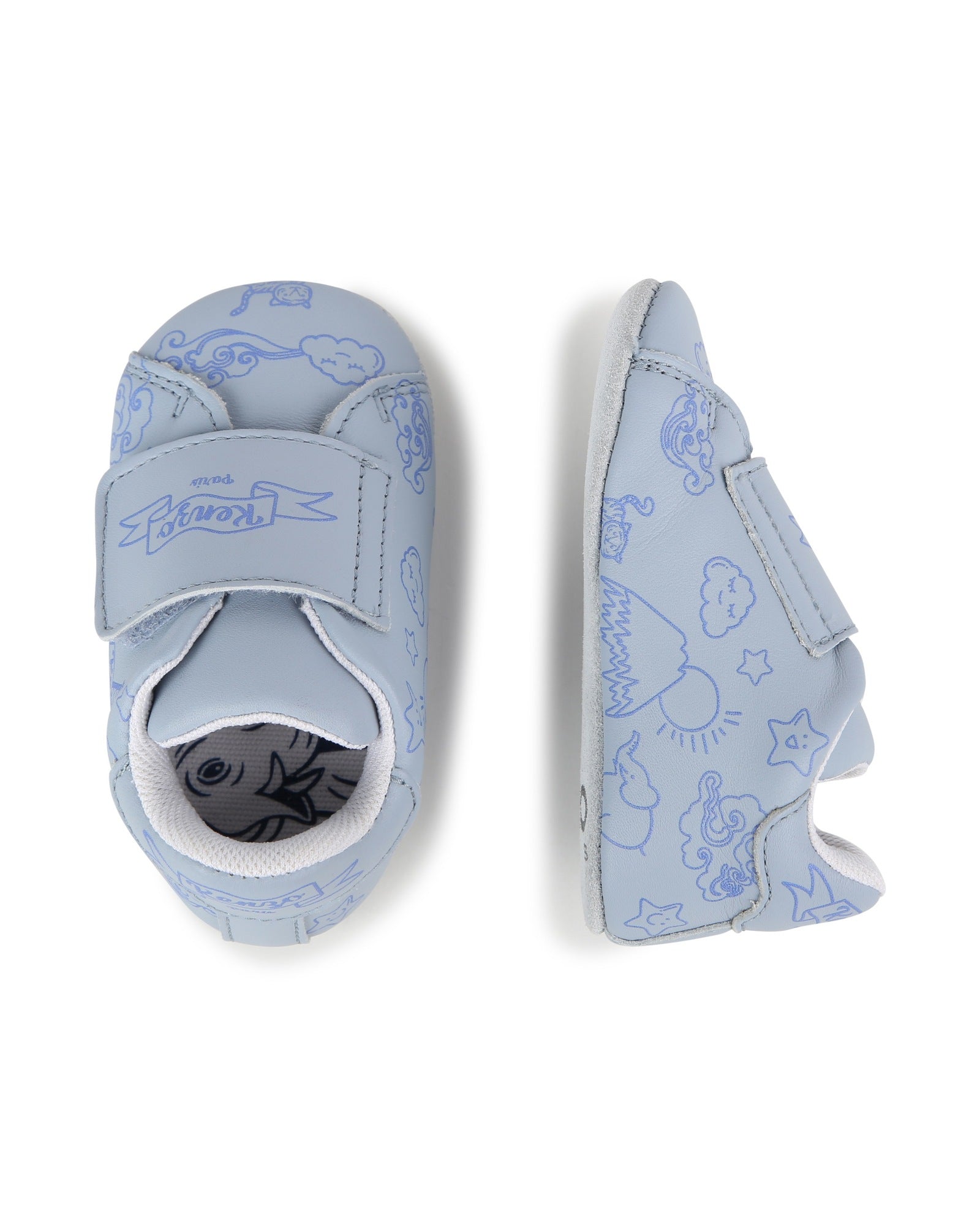 Chaussons en cuir - Ciel