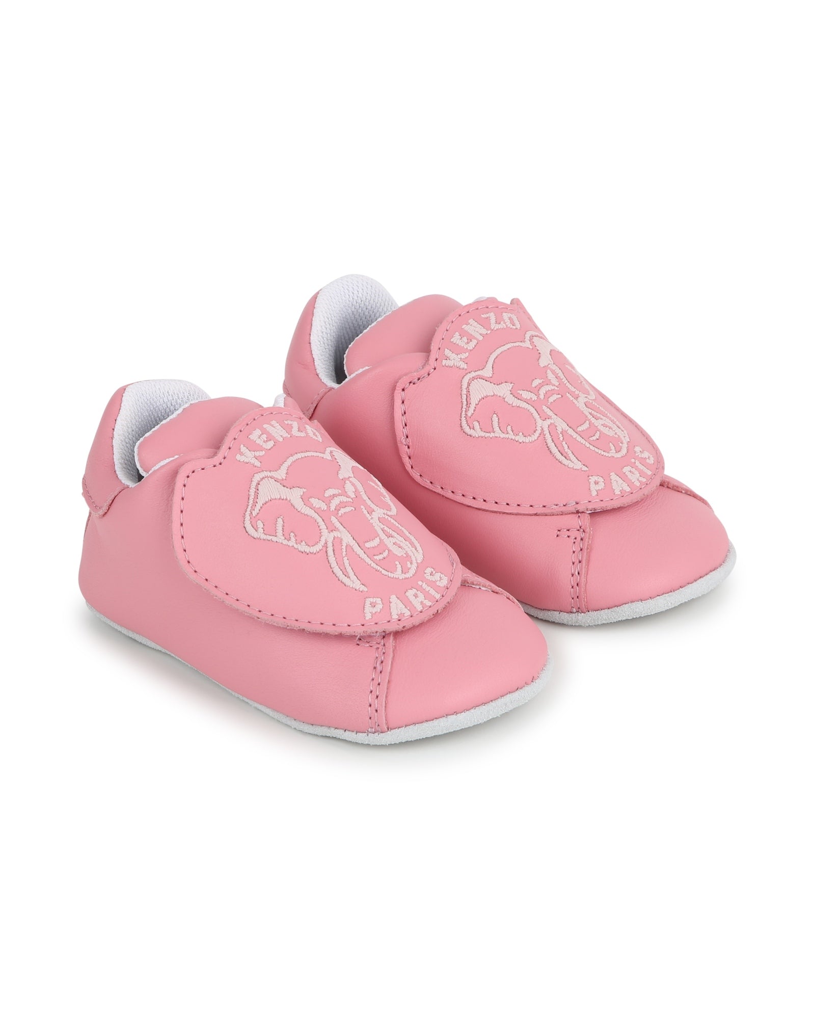 Chaussons en cuir - Blush