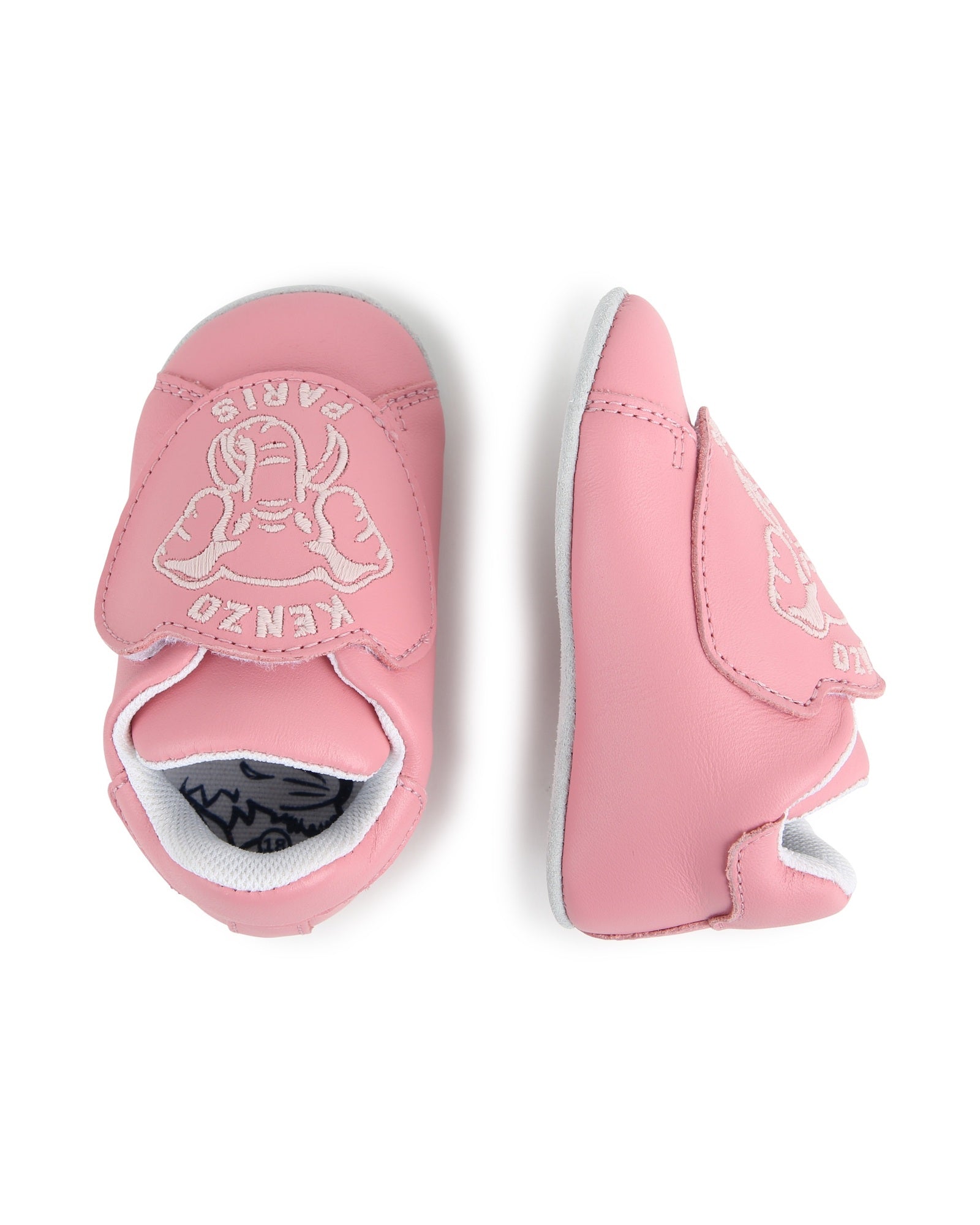 Chaussons en cuir - Blush