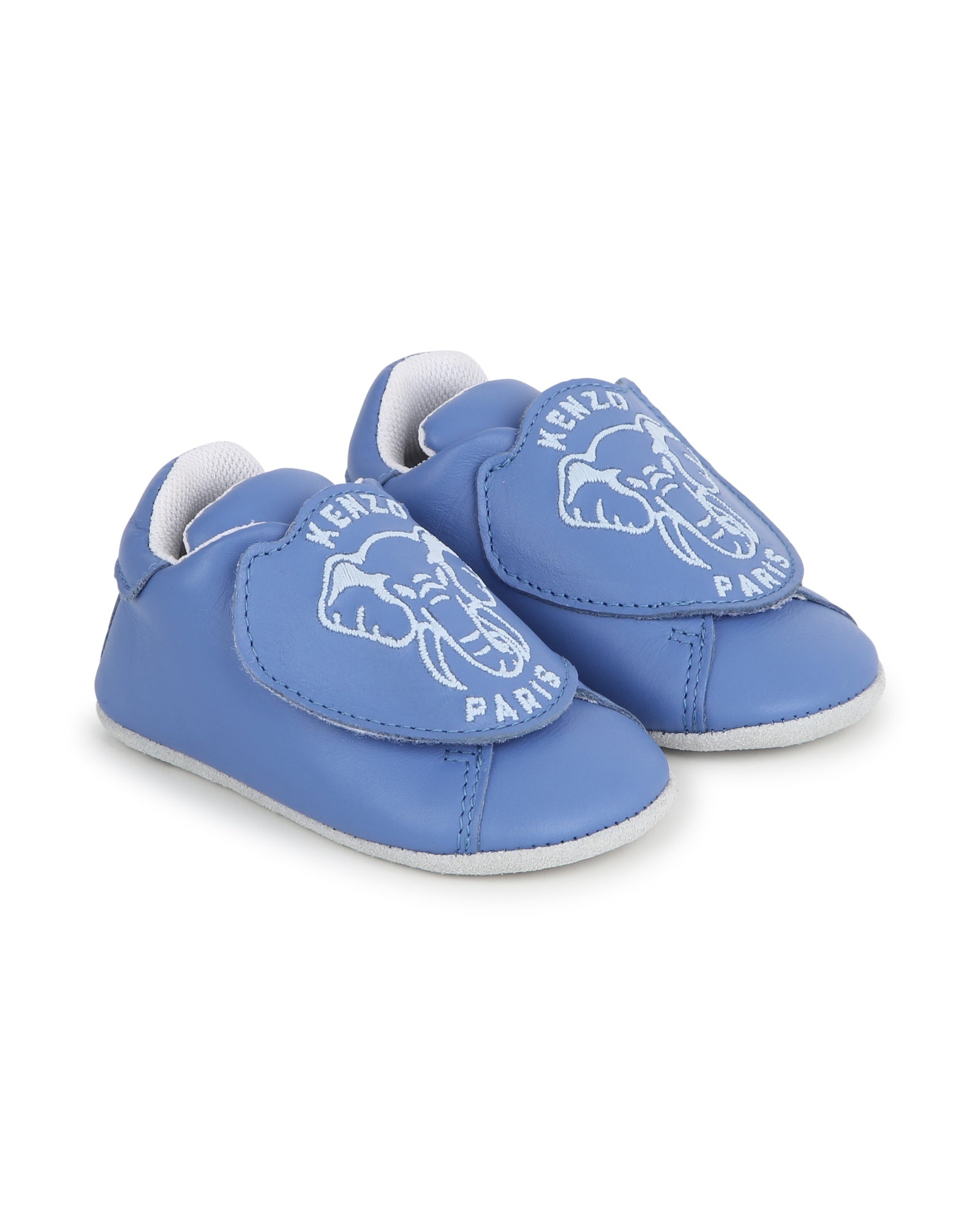 Chaussons en cuir - Airforce blue
