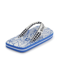 Tongs avec imprimé - Bleu cobalt