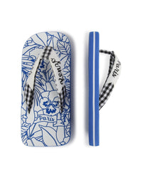 Tongs avec imprimé - Bleu cobalt